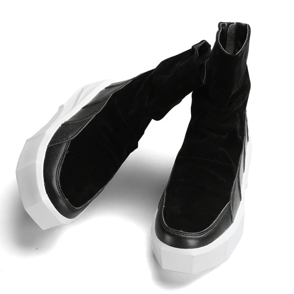 2019 New Men Casual Shoes Adult Fall Boots Men High Top Bot